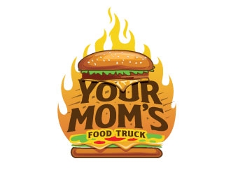 Your Moms Food Truck logo design by sanworks