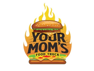 Your Moms Food Truck logo design by sanworks
