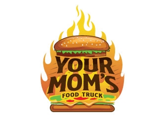 Your Moms Food Truck logo design by sanworks