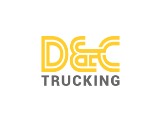 D&C Trucking logo design by lexipej