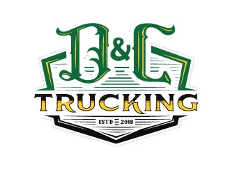 D&C Trucking logo design by sanworks