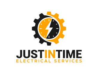 Just In Time Electrical Services logo design by lexipej