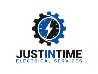 Just In Time Electrical Services logo design by lexipej