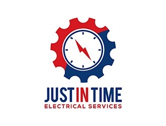 Just In Time Electrical Services logo design by shere