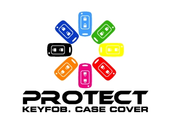 PROTECT.  KEYFOB.  CASE COVER  logo design by ElonStark