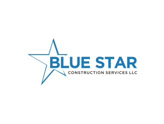 Blue Star Construction Services LLC logo design by Adundas