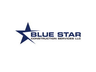Blue Star Construction Services LLC logo design by Kindo