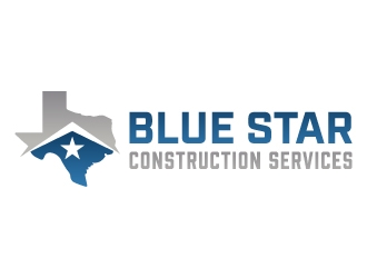 Blue Star Construction Services LLC logo design by akilis13