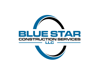 Blue Star Construction Services LLC logo design by rief