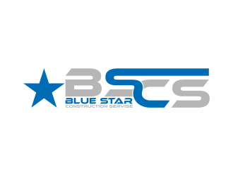 Blue Star Construction Services LLC logo design by qqdesigns