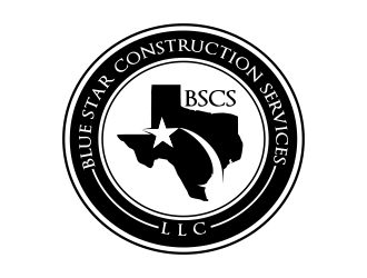 Blue Star Construction Services LLC logo design by Greenlight