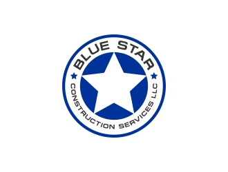 Blue Star Construction Services LLC logo design by CreativeKiller