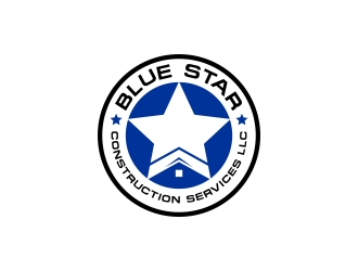 Blue Star Construction Services LLC logo design by CreativeKiller