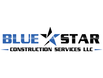 Blue Star Construction Services LLC logo design by gugunte