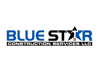 Blue Star Construction Services LLC logo design by abss