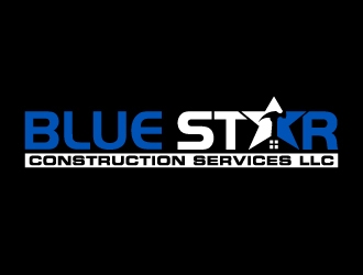 Blue Star Construction Services LLC logo design by abss