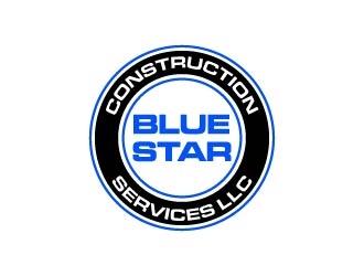 Blue Star Construction Services LLC logo design by maserik