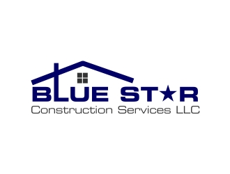 Blue Star Construction Services LLC logo design by mckris