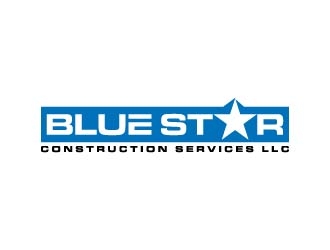 Blue Star Construction Services LLC logo design by maserik