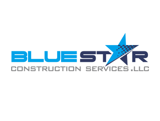 Blue Star Construction Services LLC logo design by YONK