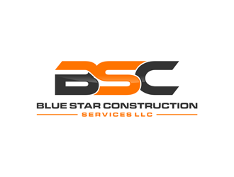 Blue Star Construction Services LLC logo design by ndaru