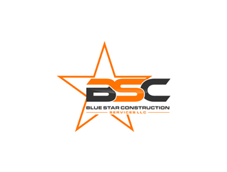 Blue Star Construction Services LLC logo design by ndaru