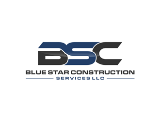 Blue Star Construction Services LLC logo design by ndaru