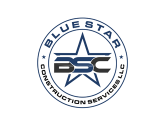 Blue Star Construction Services LLC logo design by ndaru