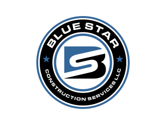 Blue Star Construction Services LLC logo design by imagine