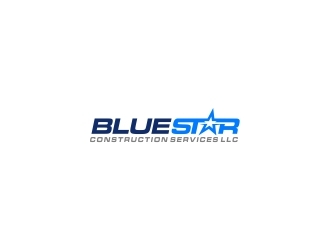 Blue Star Construction Services LLC logo design by fortunato