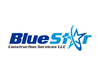 Blue Star Construction Services LLC logo design by WoAdek