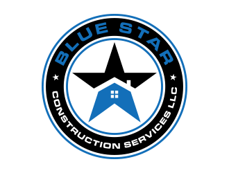 Blue Star Construction Services LLC logo design by lexipej