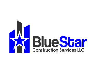 Blue Star Construction Services LLC logo design by AisRafa
