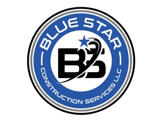 Blue Star Construction Services LLC logo design by CreativeMania