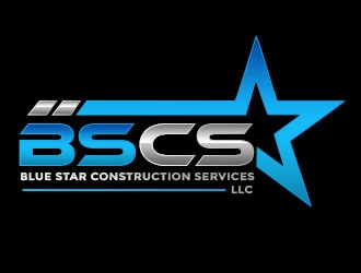 Blue Star Construction Services LLC logo design by Benok