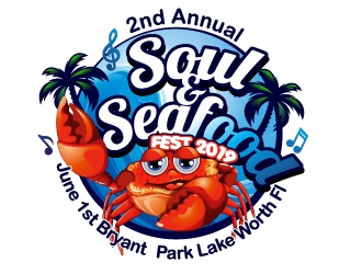 Soul & Seafood Fest 2019 logo design by Xeon