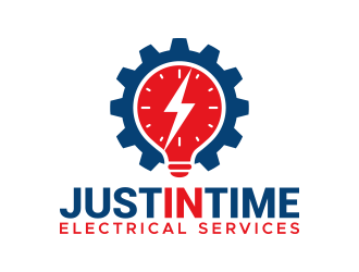 Just In Time Electrical Services logo design by lexipej