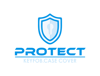 PROTECT.  KEYFOB.  CASE COVER  logo design by giphone