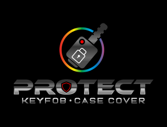 PROTECT.  KEYFOB.  CASE COVER  logo design by Dhieko