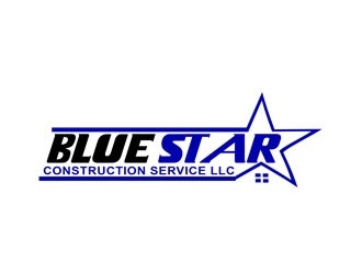Blue Star Construction Services LLC logo design by bougalla005