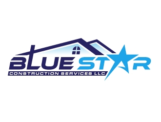 Blue Star Construction Services LLC logo design by nexgen