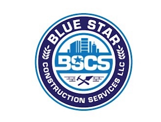 Blue Star Construction Services LLC logo design by shere