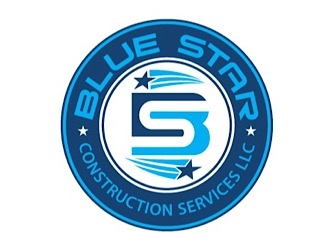 Blue Star Construction Services LLC logo design by shere