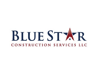Blue Star Construction Services LLC logo design by Click4logo