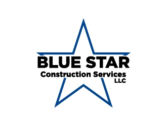 Blue Star Construction Services LLC logo design by cybil