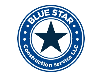Blue Star Construction Services LLC logo design by cybil
