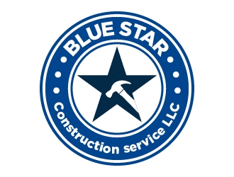Blue Star Construction Services LLC logo design by cybil