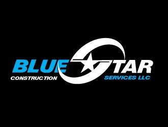 Blue Star Construction Services LLC logo design by deva