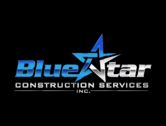 Blue Star Construction Services LLC logo design by usef44