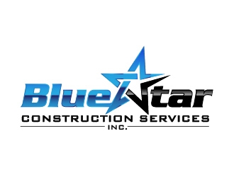 Blue Star Construction Services LLC logo design by usef44